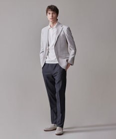 J.PRESS MEN 機能×縫製₌快適な着心地 「高見え」ニットポロ【接触冷感 / 洗える】ホールガーメントニット ポロシャツ