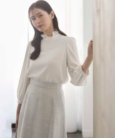 組曲 S 【KUMIKYOKU NAVY】ジョーゼットシフォン ブラウス