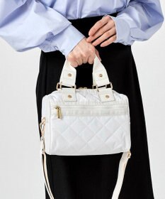LeSportsac MINI SATCHEL BAG/ピュアホワイトキルト