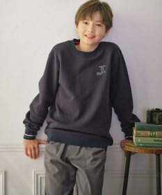 J.PRESS KIDS 【140-170cm】J. レジメンストライプ ロゴ トレーナー