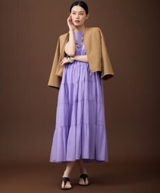 自由区 L ファンクショナルブロード ノーカラーブルゾン