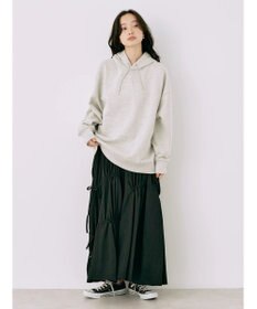 earth music&ecology スウェットルーズパーカー