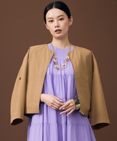 自由区 L ファンクショナルブロード ノーカラーブルゾン