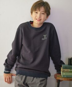 J.PRESS KIDS 【140-170cm】J. レジメンストライプ ロゴ トレーナー