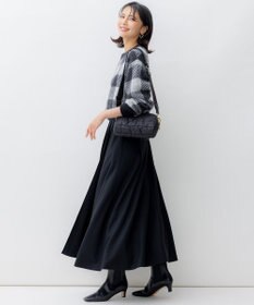 23区 L 【洗える】ウールミルドジャージー フレアスカート