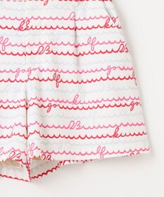 23区GOLF WEB限定【WOMEN】ウェーブロゴプリント ショートパンツ