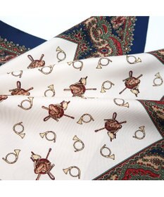 Marca 【伝統横濱スカーフ】ホルン  小判 シルクツイル スカーフ