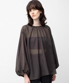 NAVE 【Nave】ブライトシアーボイル ギャザーブラウス