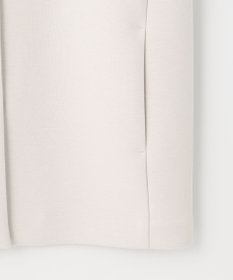 UNFILO 【洗える/シワになりにくい】ダブルフェイスジャージー　ノーカラー