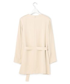 ICB L 【WEB＆一部店舗限定】BrightCupraSatin チュニックブラウス