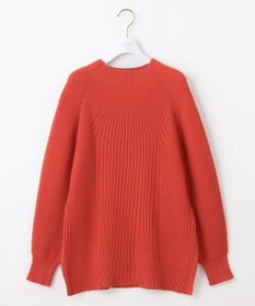 ANY SIS 【洗える・セットアップ可】アンチピリング変形畔 ボトルネック ニット