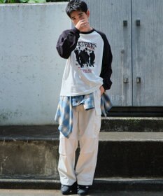WEGO 【ユニセックス着用ITEM】ラグラングラフィックBIG　T（LS）