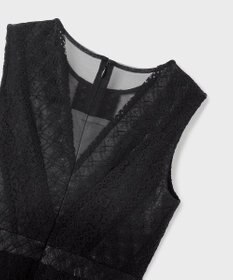 GRACE CONTINENTAL レースパッチワークドレス