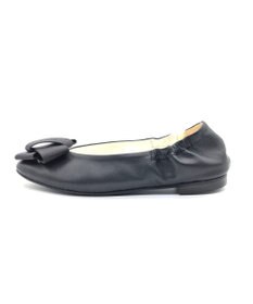 nouvelleRobe Oū サイズ追加【本革・高反発】Big Ribbon スクエアトゥ パンプス