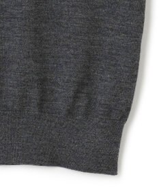 23区 【洗える/アンサンブル対応】サステナブルウール 半袖バイカラー ニット