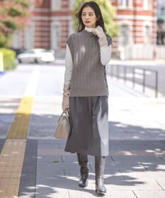 J.PRESS LADIES S 【洗える】グレイス メモリータフタ タック スカート