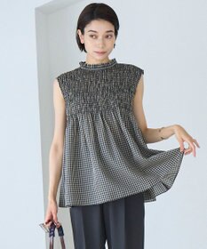 UNFILO 【WEB限定】シアーシャーリングブラウス