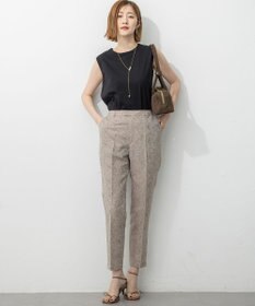 23区 L 【新色追加/洗える】コットンベアジャージー ノースリーブ Tシャツ