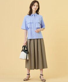 J.PRESS LADIES S 【一枚で着映え】タイプライターストライプ シャツ