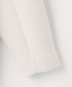 UNFILO 【洗える/シワになりにくい】ダブルフェイスジャージー　ノーカラー