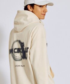 PW CIRCULUS 2025 NEW！【手洗い洗濯可】【MEN】キャットグラフィック スエードライク デタッチャブルフーディ ゴルフ