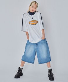 WEGO 【ユニセックス着用ITEM/MLサイズ展開】ヘビーウェイトハーフジップT（SS）