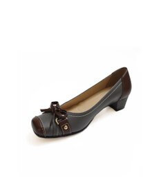 Pointer 日本製 本革リボン付きパンプス