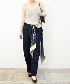 Marca ＜秋の新色！＞【Marcaオリジナル】ベルト＆グレンチェック剣先  シルクツイル 剣先スカーフ