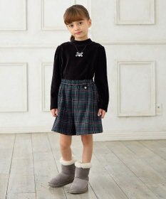 ANY KIDS 裏シャギーチェックショートパンツ