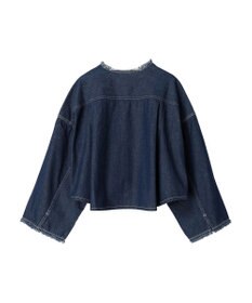 earth music&ecology スクエアデニムシャツ