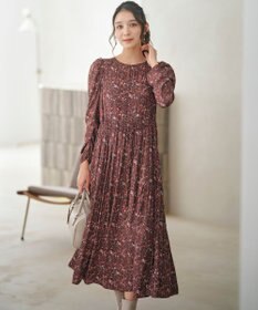 ANY SIS 【BAILA12月号掲載・貴島明日香さんコラボ】ペイントタッチフラワー ワンピース