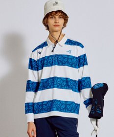 PW CIRCULUS 【吸水速乾 / UVカット / ストレッチ】【MEN】ラガーシャツ ゴルフ