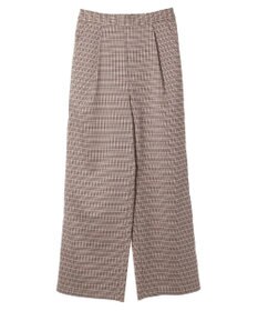 earth music&ecology チェックストレートパンツ