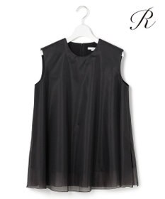 23区 【R(アール)】ライトダブルクロス オーガンジー コンビブラウス