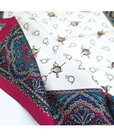 Marca 【伝統横濱スカーフ】ホルン  小判 シルクツイル スカーフ