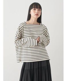 earth music&ecology スクエアボーダープルオーバー