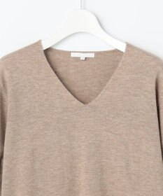 自由区 S 【SHIHOさん着用】ウールハイゲージVネック ニット