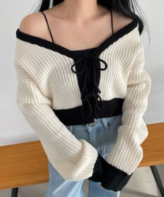 WEGO 2WAYリボンカーデ