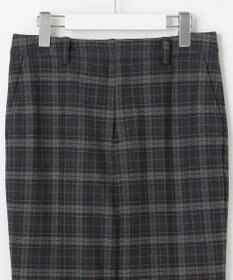 J.PRESS LADIES L 【洗える】チェルビックチェック テーパード パンツ