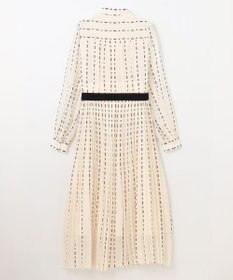 GRACE CONTINENTAL ドットストライププリントワンピース