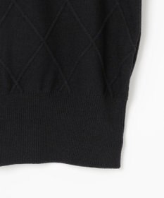 Feroux リボン刺繍ダイア柄 ニット