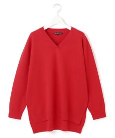 23区 L 【Lサイズ限定】ヴィスコースストレッチ Ｖネック ニット