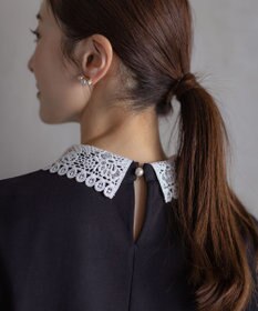 組曲 S 【2WAY】レース襟フレンチテリー カットソー