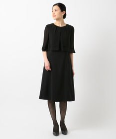 組曲 NOIR 【洗える】ウォッシャブルストレッチバーズアイ　ジャケット＋ワンピース