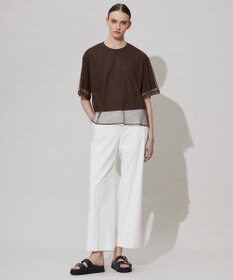 ICB 【接触冷感・UVカット・透け防止・吸水速乾・洗える】 シェルタリングドライオックス ワイドパンツ