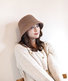 MOONBAT 【洗える】ウールバケットハット サイズ調整可 UVカット 畳める 大きめ