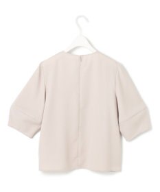 ICB 【UVケア・接触冷感・速乾・防シワ・洗える】 FluidBackSatin ランタンスリーブブラウス