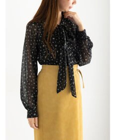 Te chichi パターンアソートシフォンボウタイブラウス《2025Autumn catalog vol.2 item》