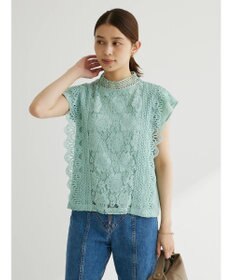 Green Parks ・ＥＬＥＮＣＡＲＥ　ＤＵＥ　イロイロレースブラウス