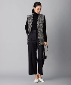 ICB 【洗える】エクストラファインメリノリブ タートルネックニット